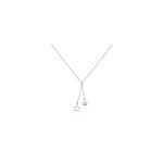 Collier juliette argent blanc