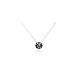 Collier keenan argent blanc