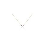 Collier lavender or jaune amthyste