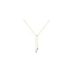 Collier lavender or jaune amthyste