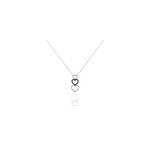 Collier lio argent blanc oxyde de zirconium