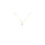 Collier loeva or jaune perle de culture et oxyde de zirconium