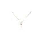 Collier lorraine argent rose oxyde de zirconium