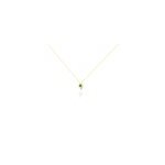 Collier lydia or jaune emeraude