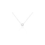Collier magou argent blanc oxyde de zirconium
