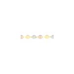 Collier maille dami maille grain de cafe or tricolore