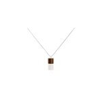 Collier mani argent blanc oeil de tigre