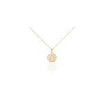 Collier maria - carmen plaqu or jaune oxyde de zirconium