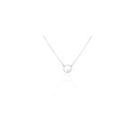 Collier marthe argent blanc perle de culture et oxyde de zirconium
