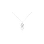Collier matilda argent blanc perle de culture et oxyde de zirconium