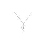 Collier melaine argent blanc