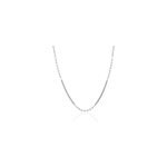 Collier melodie argent blanc