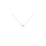 Collier menel argent rose