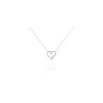 Collier miliza argent blanc oxyde de zirconium