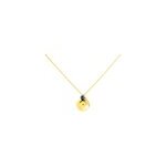 Collier my bola acier jaune aventurine