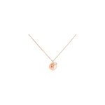 Collier my bola acier rose quartz
