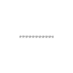 Collier nateo boules argent blanc