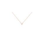 Collier nollia argent rose oxyde de zirconium