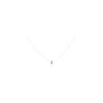 Collier nylon argent blanc oxyde