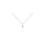 Collier oria argent blanc