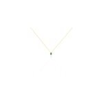 Collier ovale or jaune emeraude