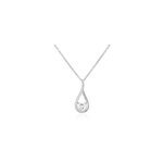Collier paloma argent blanc oxyde de zirconium