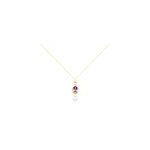 Collier passion or jaune amethyste et oxyde de zirconium Collier passion or jaune amethyste et oxyde de zirconium