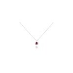 Collier perez argent blanc oxyde de zirconium
