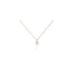 Collier phanie argent rose oxyde de zirconium