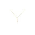 Collier plaqu� or beisiris oxydes de zirconium