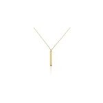 Collier plaqu or jaune bobby