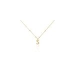 Collier plaqu� or jaune lettra