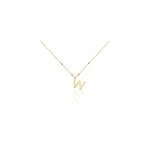 Collier plaqu� or jaune lettra