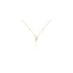 Collier plaqu� or jaune lettra