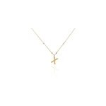 Collier plaqu or jaune lettra