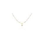 Collier poire or jaune perle de culture