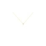 Collier ponama or jaune oxyde de zirconium