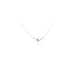 Collier renaldine or blanc emeraude