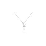 Collier ritej argent blanc