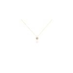 Collier rosaline or jaune amethyste et oxyde de zirconium Collier rosaline or jaune amethyste et oxyde de zirconium