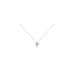 Collier ruya acier blanc oxyde de zirconium