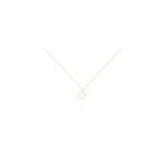 Collier sallie or jaune strass