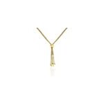 Collier sautoir acier dor nanaia