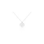Collier sautoir philana argent blanc