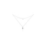 Collier shone argent oxyde de zirconium