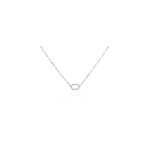 Collier soho argent blanc