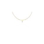 Collier stella - rose or jaune perle de culture