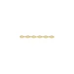 Collier william plaqu or jaune