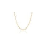 Collier william plaqu or jaune