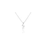 Collier yedaz argent blanc oxyde de zirconium